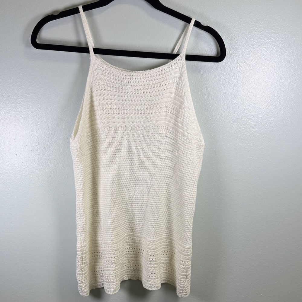 Wonderly Off-White Knit Camisole Top Sz Med